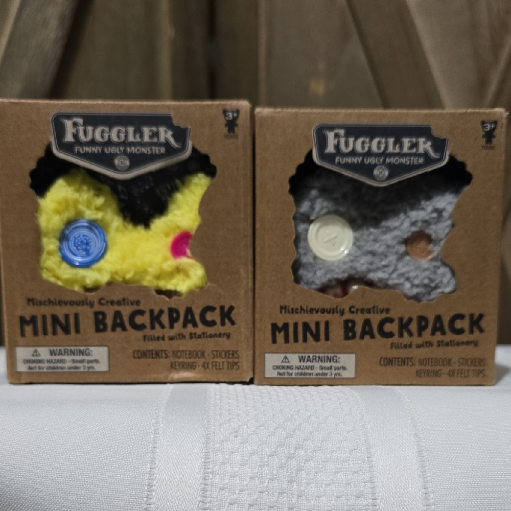 NIB Fuggler Funny Ugly Monsters Backpacks Filled With Stationary